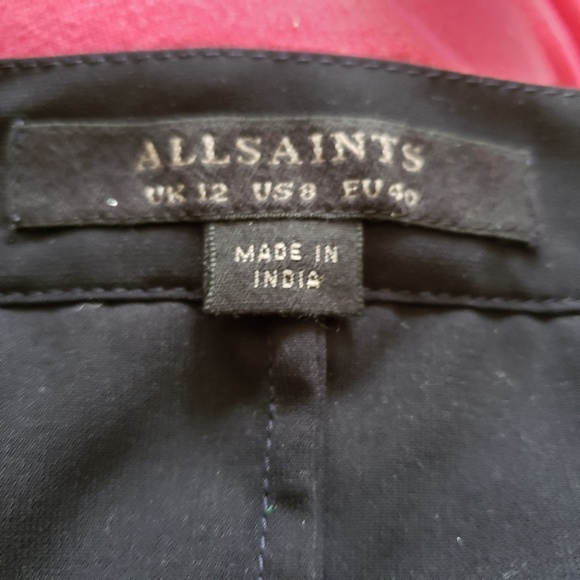 AllSaints Lace A Line Skirt Knee Length Leela 8 Goth Romantic y2k - Picture 6 of 7